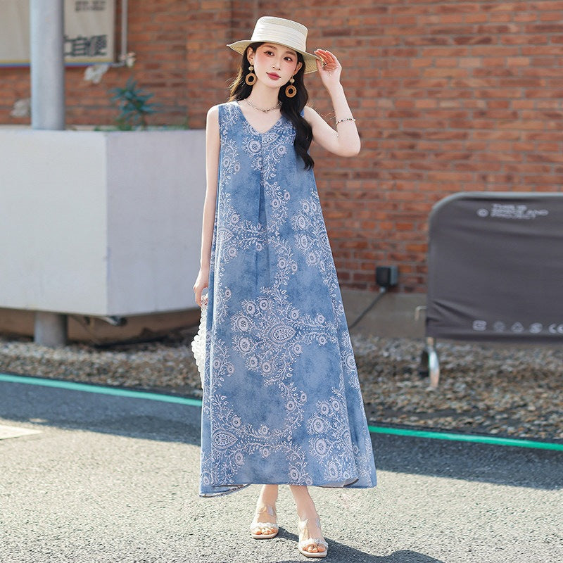 New Cotton-silk Dress for Women