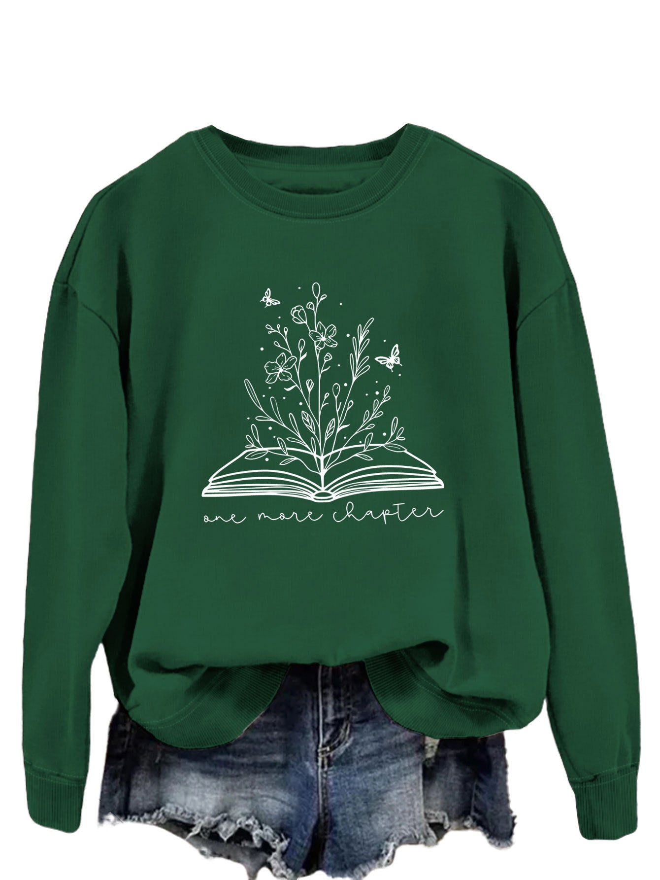 Casual Long Sleeve Letter Print Loose Sweatshirt