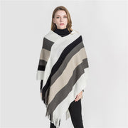 Luxurious Cashmere Shawl with Fringe Trim