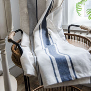 Red-striped Semi Blackout Curtain