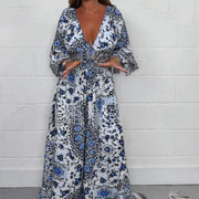 Womens Sexy Floral Print Loose-fit Plus-size Printed Jumpsuit