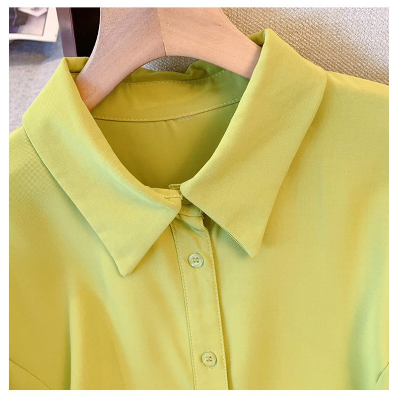 Large Lazy Style Long Sleeved Shirt For Women