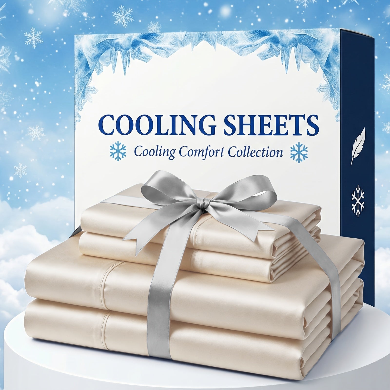 Bamboo Fiber Bed Sheet Set with Extra Deep Pockets - Breathable and Cooling