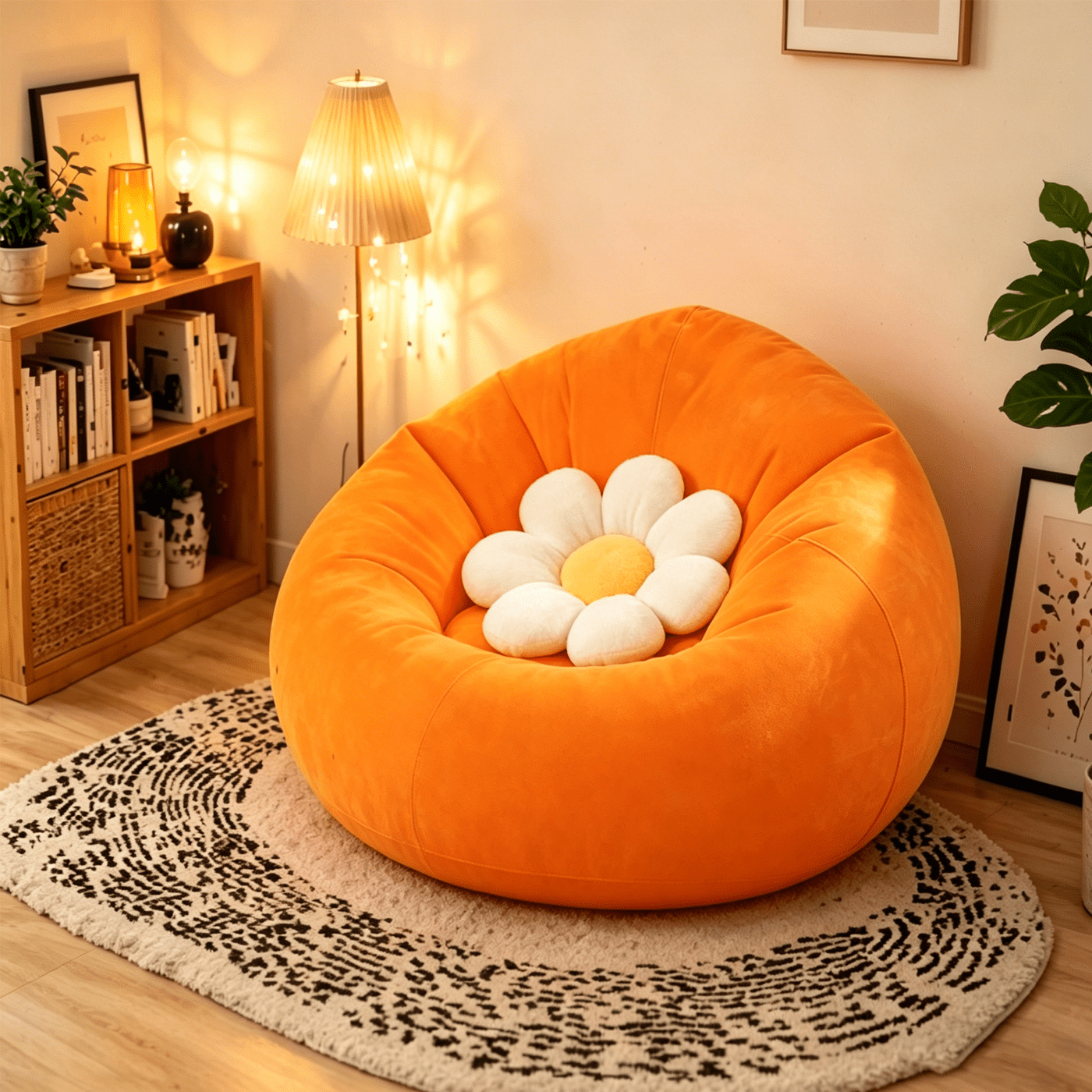 Portable Inflatable Beanbag Chair for Adults with Manual Pump – Foldable PVC Recliner for Indoor & Outdoor Use