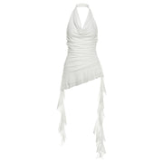Women's Backless Halter Sleeveless Vest Swing Top