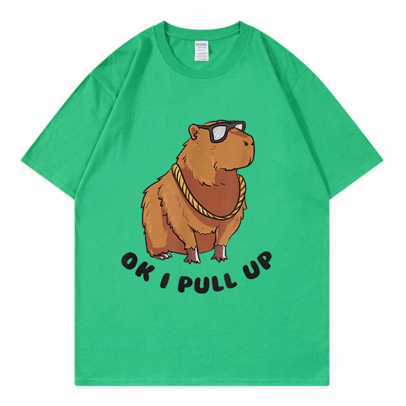 Men's Hip Hop Graphic Tee Loose Streetwear T-Shirt