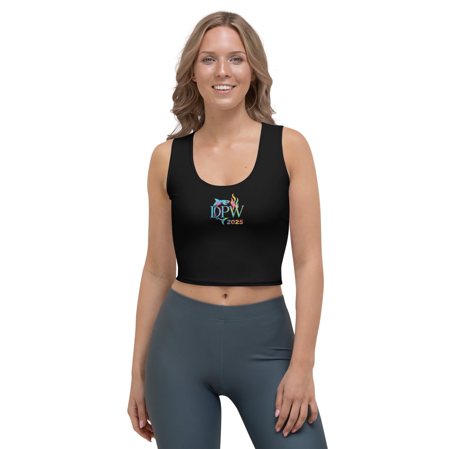 Women's Solid Color Vest with Pattern Printing