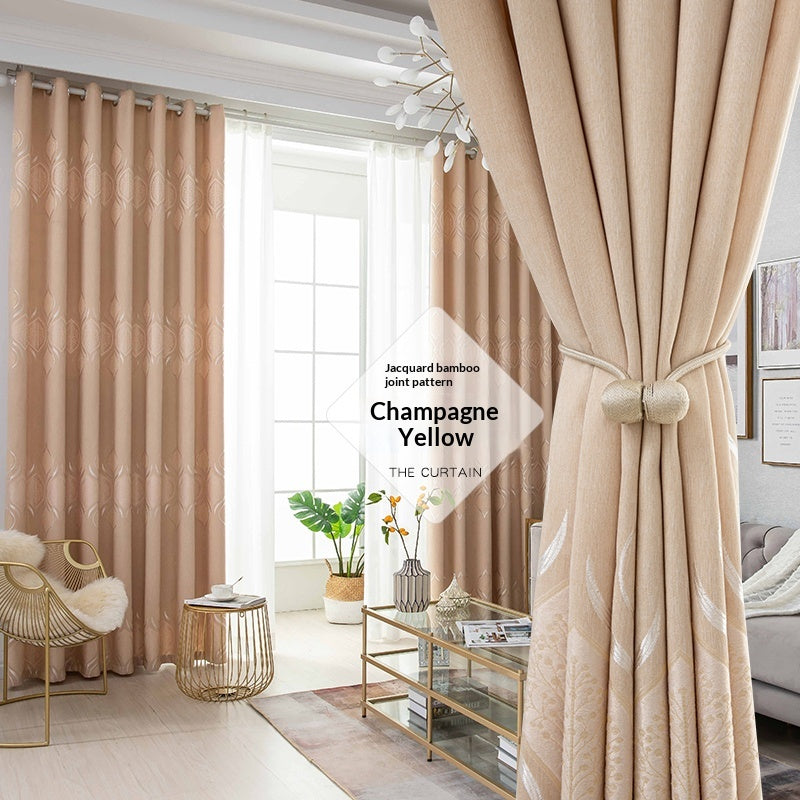 Ready-made Blackout Curtains Thickened Sun-blocking Fabric No Drilling Required Fully Hook-compatible