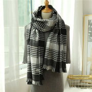 Cozy Plaid Shawl Scarf