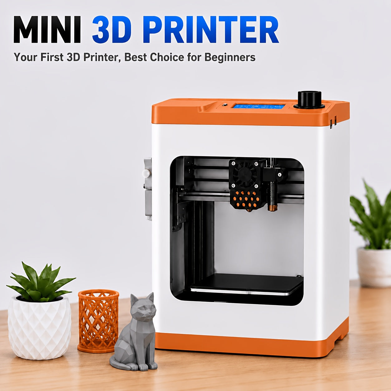 Mini 3D Printer with Wi‑Fi Cloud Printing, Fully Assembled Auto‑Leveling and Enhanced Extruder with Auto Filament Loading