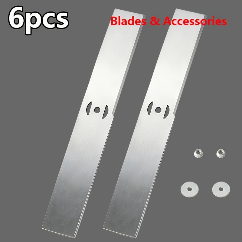 8-Inch Universal Lawn Mower Blade with 0.2 cm Center Hole