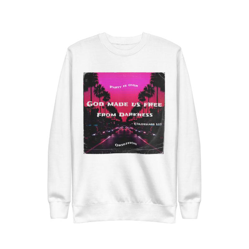Scenic Landscape Print Round Neck Sweatshirt
