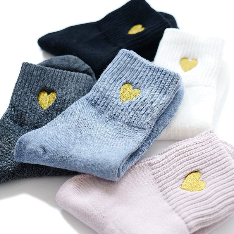 Cozy Embroidered Socks