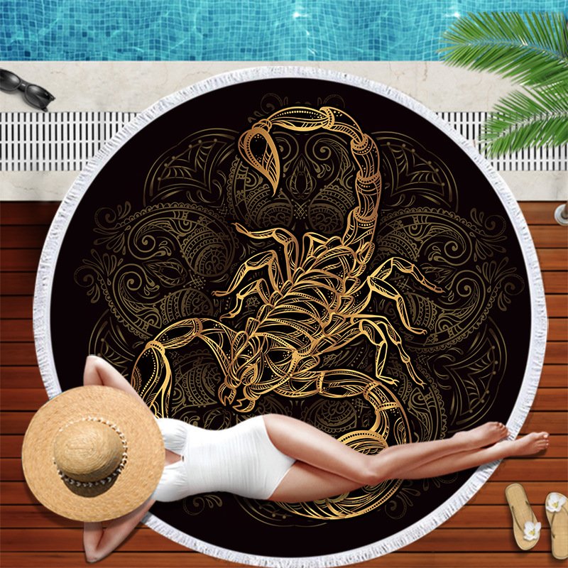 Beach Towel - Quick-Dry Round Design