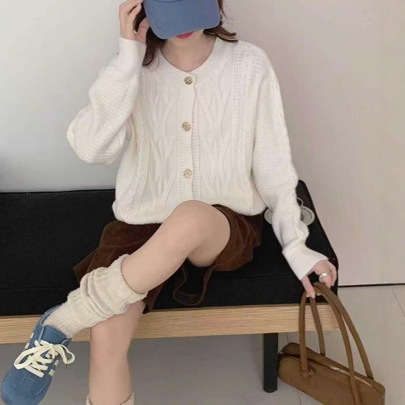 Casual Knitted Short Outer Wear Thick Small Sweater