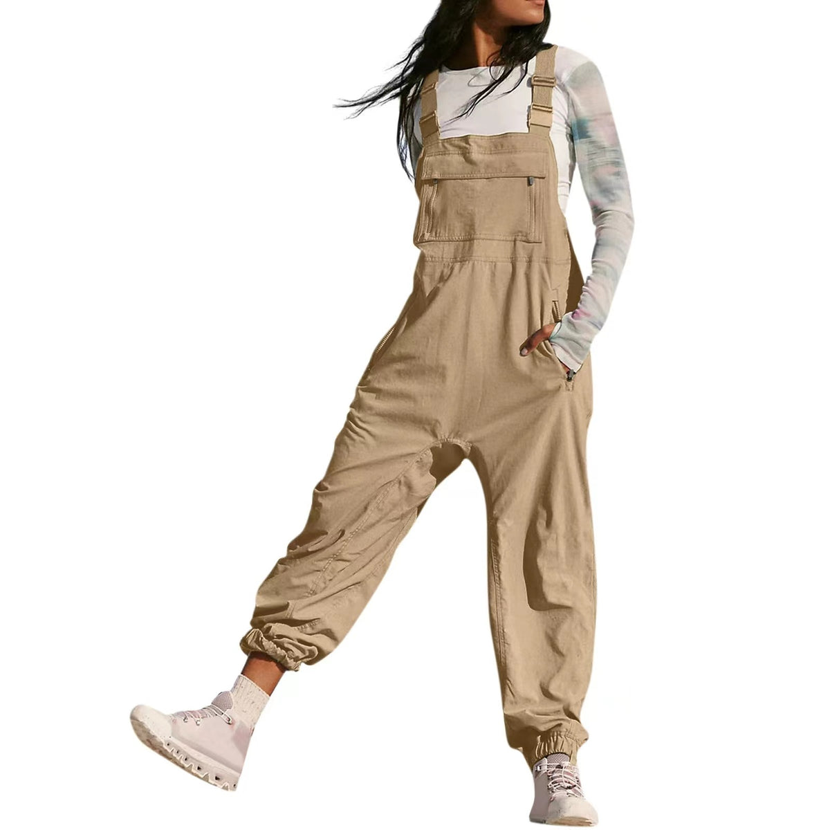 Working Bib Top Pants Amazon Fashion Leisure Tappered Jumpsuit