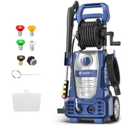 [Electric Pressure Washer] 2026New Electric Pressure Power Washer 2070 PSI With 4 Quick Connect Nozzles, Inlet Hose & Filter, Foam Cannon For Cars/Fences/Patios/Home Cleaning