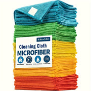 8/16/32-Pack Microfiber Cleaning Cloths - Reusable, Nonwoven, Super Absorbent, Non-Scratch Wipes for Dusting, Polishing, and Wiping in Kitchen, Car, Glass, Floors, and Furniture - Durable Household...