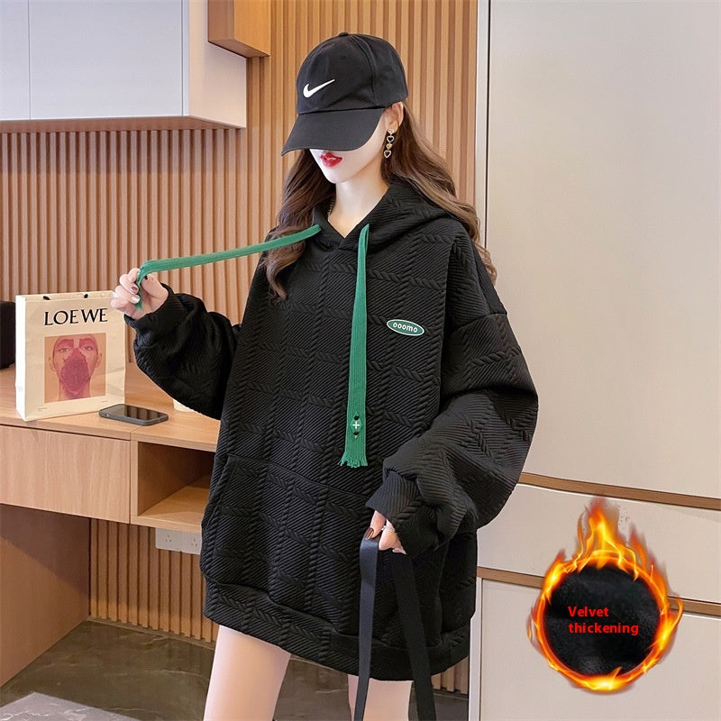 Korean Style Loose Hooded Winter Sweater
