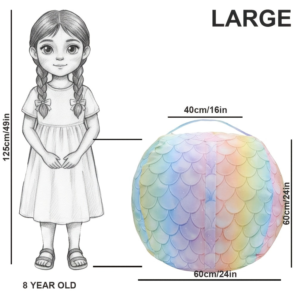 Large Removable Bean Bag Chair Cover for Stuffed Animal Storage – Soft Durable Fabric, No Filler
