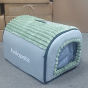Winter Pet Care Happiness This Ultra-warm Semi-enclosed Dog Bed, Filled With High-density Material, Creates A Constant Temperature Comfortable Space For Your, Dog - Like Wrapping Sunshine In A Cozy