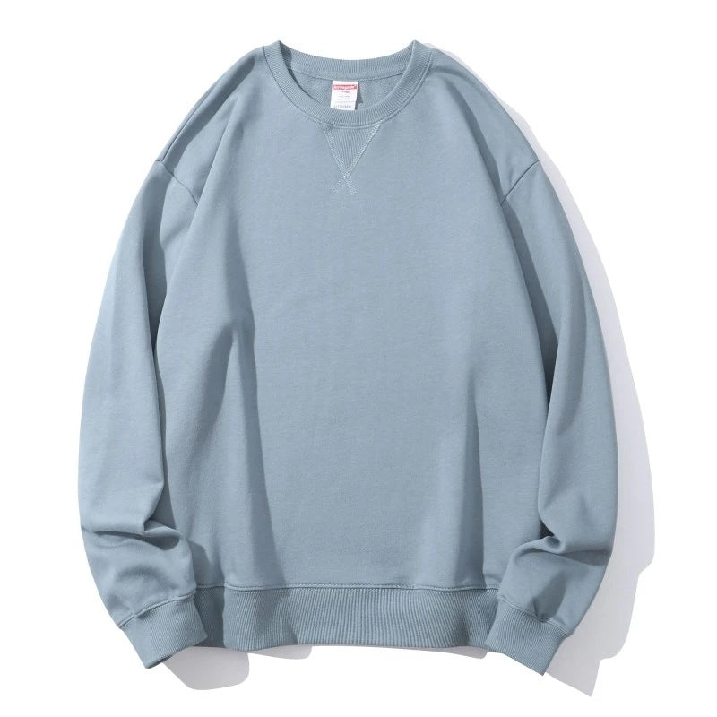Men's Heavy Cotton Terry Crewneck Pullover Sweater