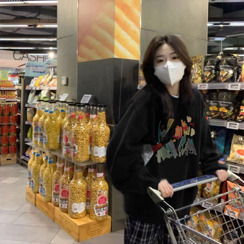 Thickened Velvet Oversized Hoodie Streetwear Coat