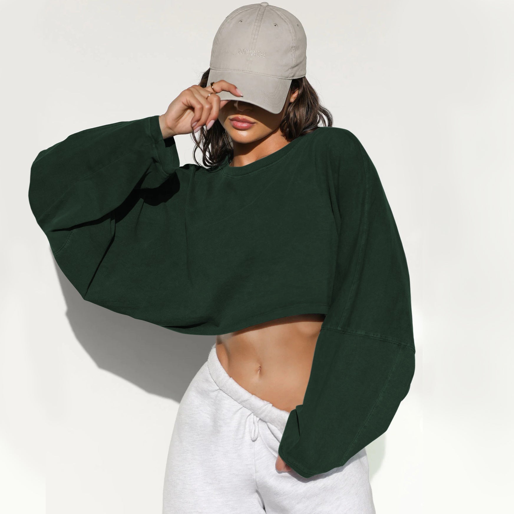 Chic Distressed Round Neck Women's Pullover Sweater