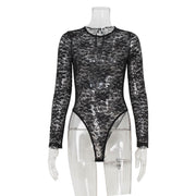 Lace See-through Skinny Hollow-out Tights