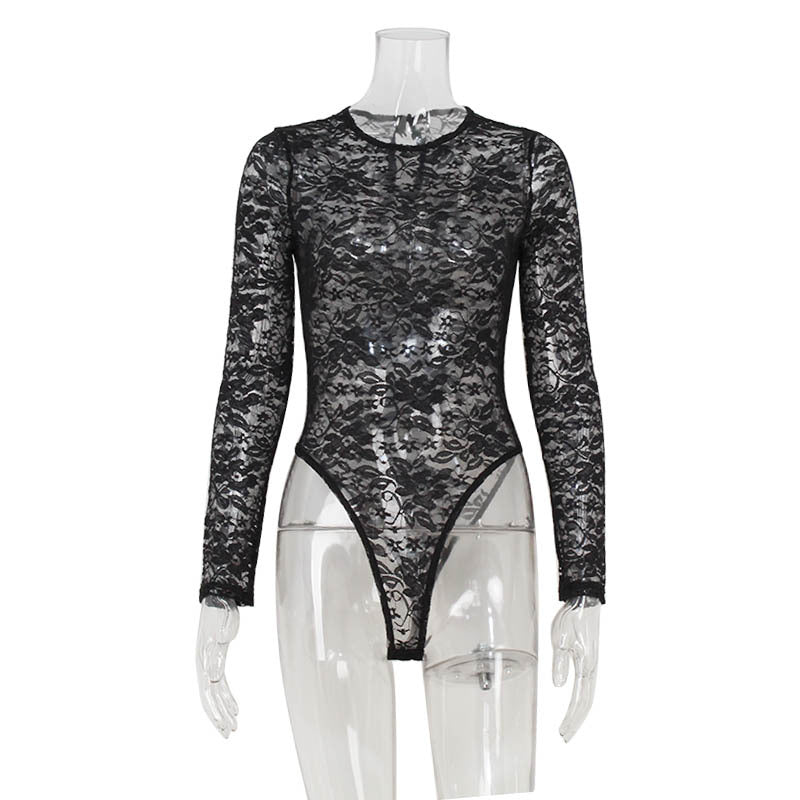 Lace See-through Skinny Hollow-out Tights