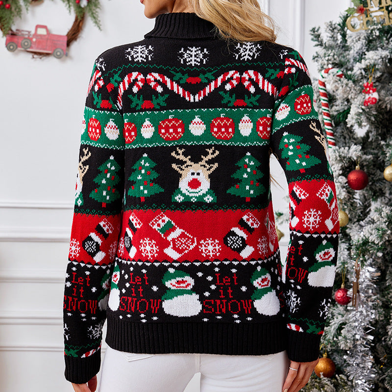 Women's Long-sleeved Turtleneck Sweater Autumn and Winter New Pullover