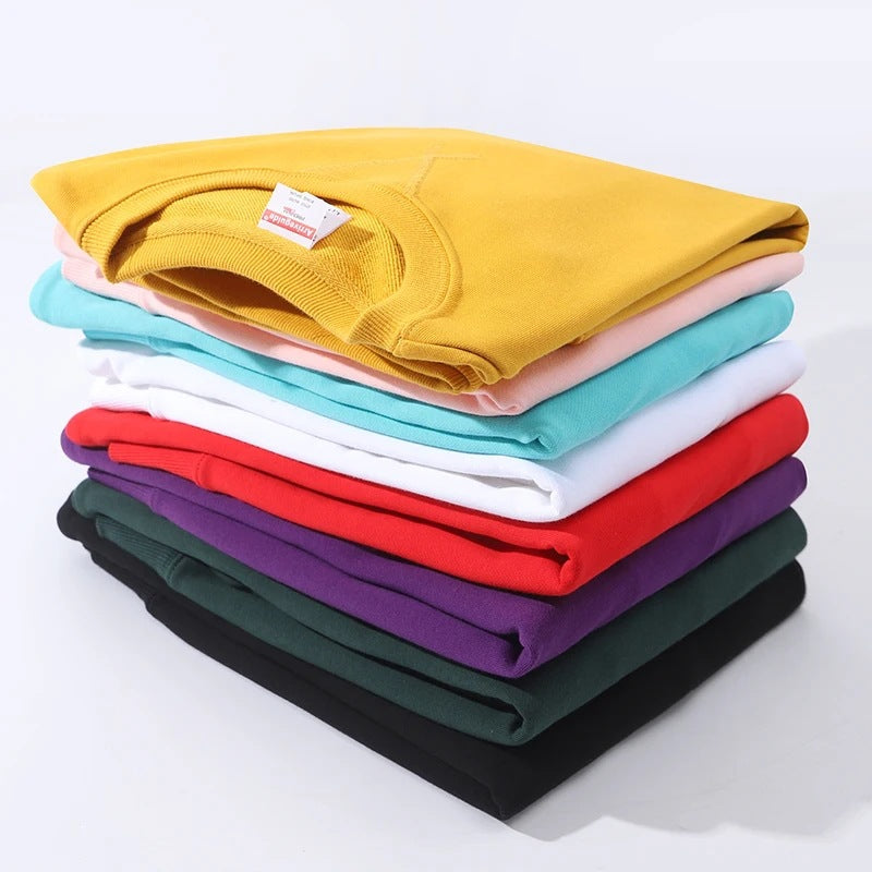 Men's Heavy Cotton Terry Crewneck Pullover Sweater