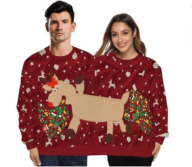 Long Sleeved Sweater For Christmas One Piece Lovers