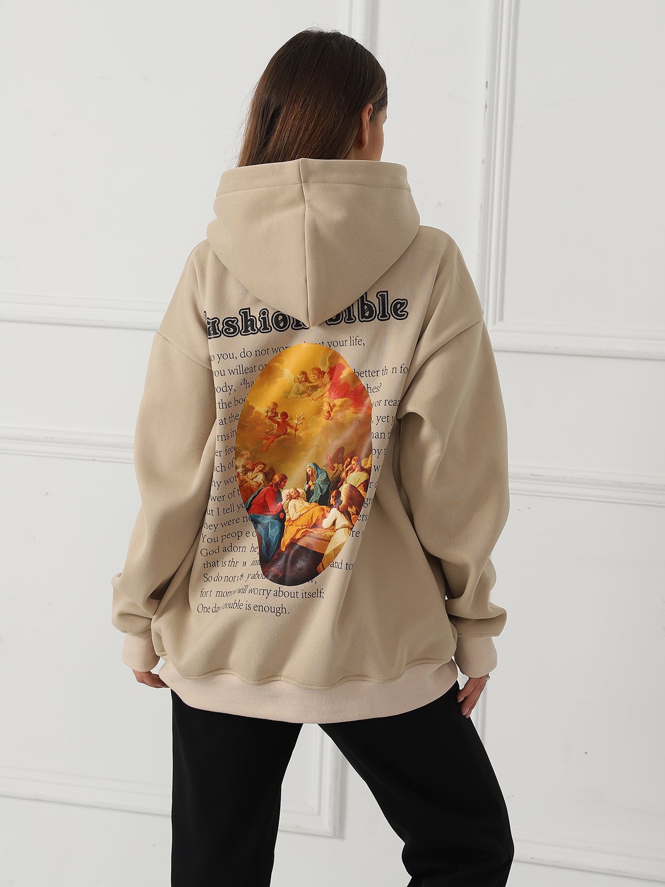 Chic Women's Printed Long Sleeve Casual Sweatshirt
