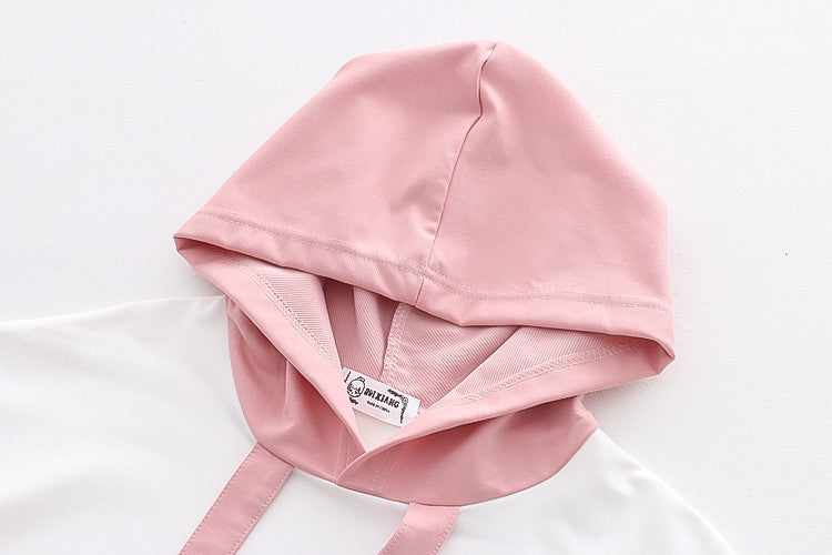 Cute Bunny Hooded Student Sweatshirt