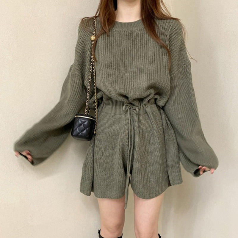 Women's Retro Tie-Up Wide Leg Romper
