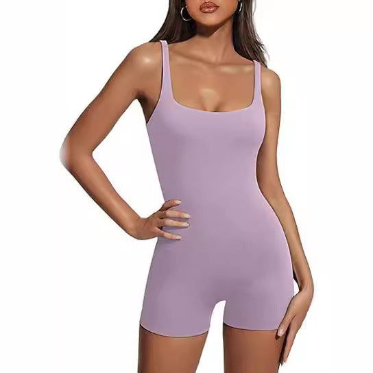 Women's Sleeveless Sling Yoga Jumpsuit