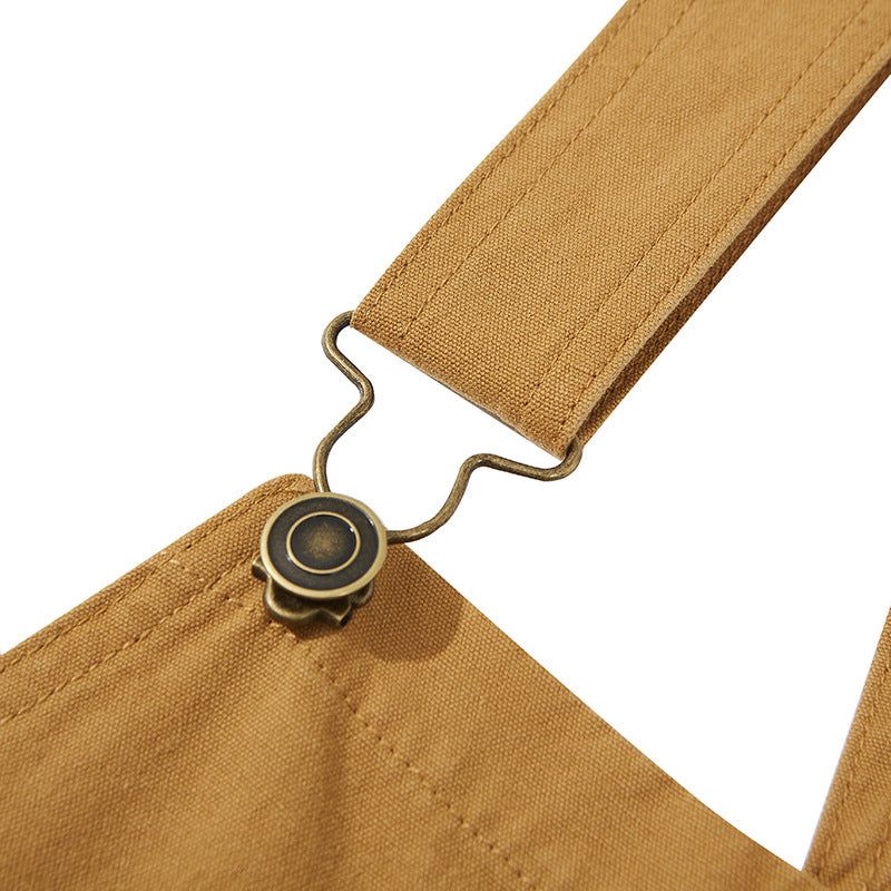 Japanese Workwear Canvas Overalls for Casual Style