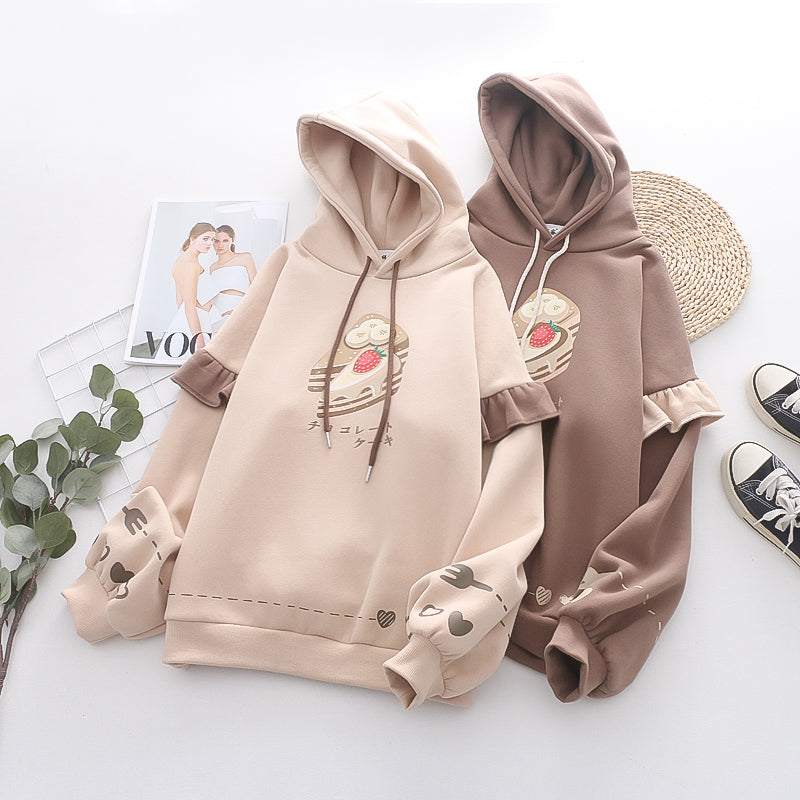 Women's Cozy Plush Hooded Casual Sweater