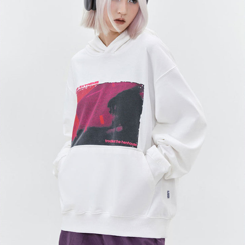 Streetwear Band Print Oversized Unisex Sweatshirt