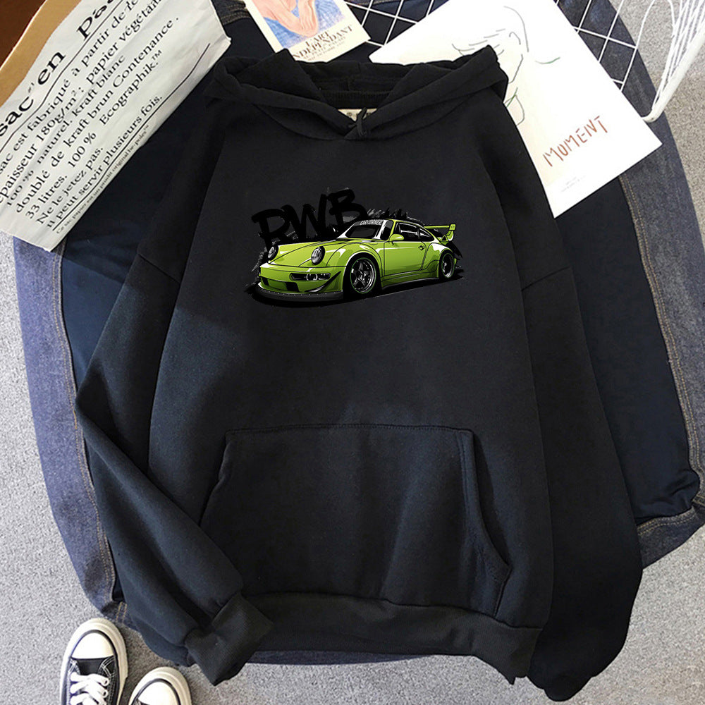 Initial D Porsche RWB Graphic Hoodie - Cozy Streetwear Sweatshirt