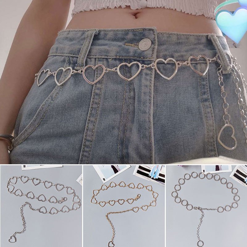 Metal Circle Waist Chain for Women