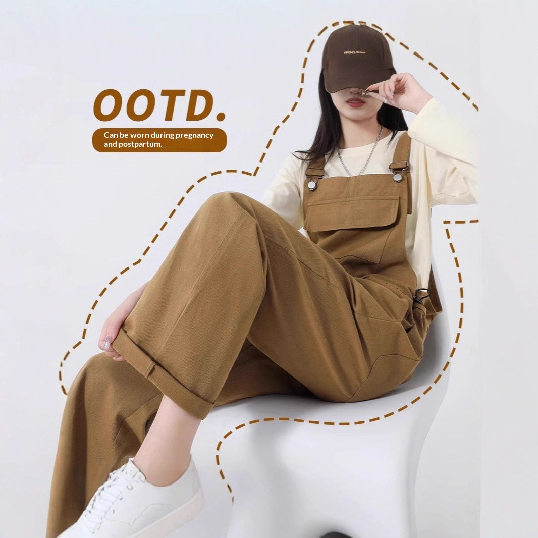 Stylish Denim Maternity Overalls for Expecting Mothers