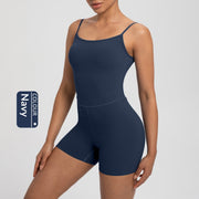 Women's Strappy Athletic Jumpsuit for Gym & Fitness