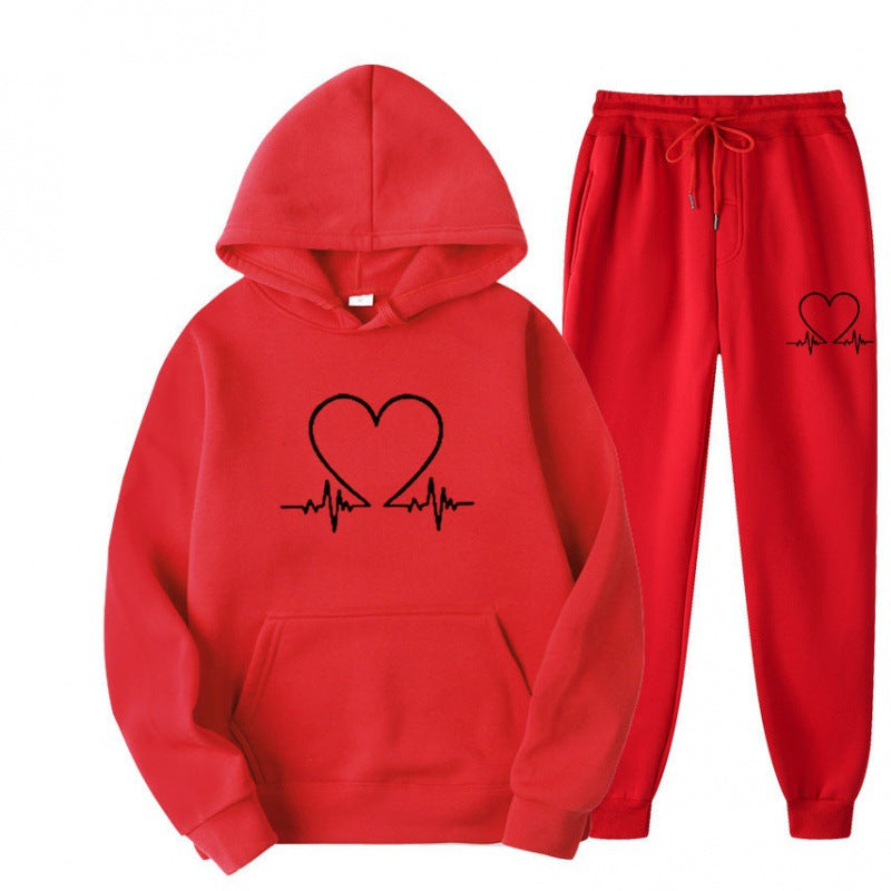 Cozy Fleece Hooded Sweatshirt & Jogger Set