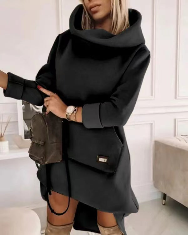 Cozy Loose-Fit Casual Women's Pullover Hoodie with Pocket