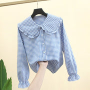 Long Sleeve Inner Wear Korean Loose Cotton Doll Collar Jacket