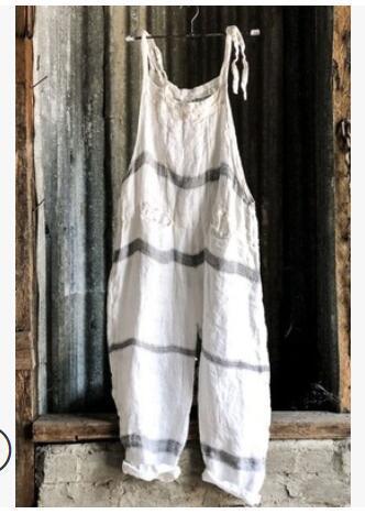 Vintage Print Sleeveless Wide Leg Jumpsuit