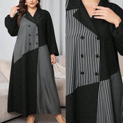 Fashionable Contrasting-color Long Dress for Women