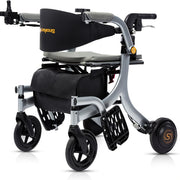 4‑in‑1 Electric Rollator with Seat – Lightweight Foldable Mobility Aid and Transport Wheelchair for Seniors